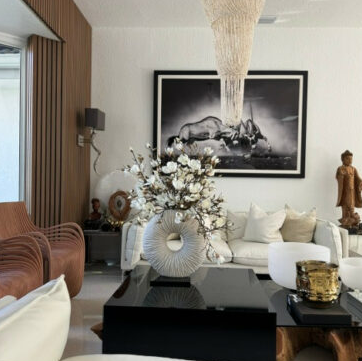 grande eternidad jarrón con magnolias y madera-a-la-deriva