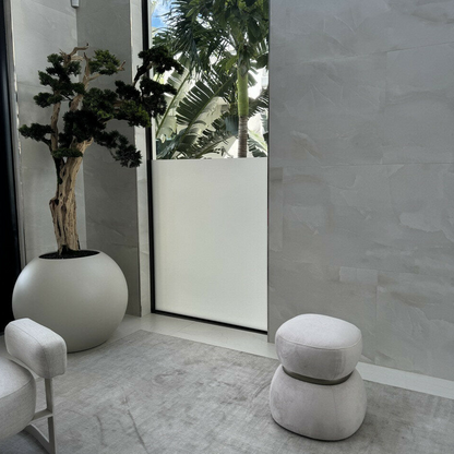 bonsái en un 75 cm satén beige esférico jardinera