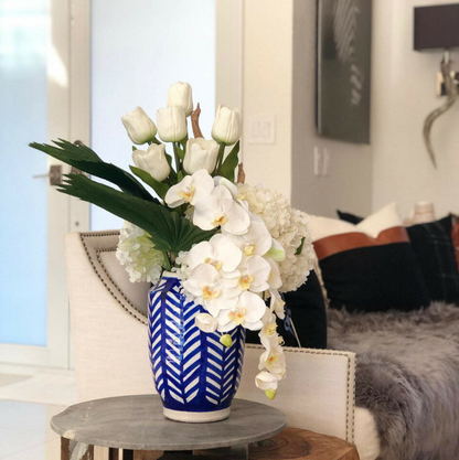 inca jarrón con mixto ramo.