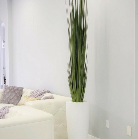 grande dax jarrón con Artificial junco hierba