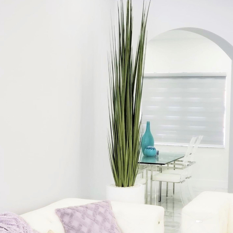 grande dax jarrón con Artificial junco hierba