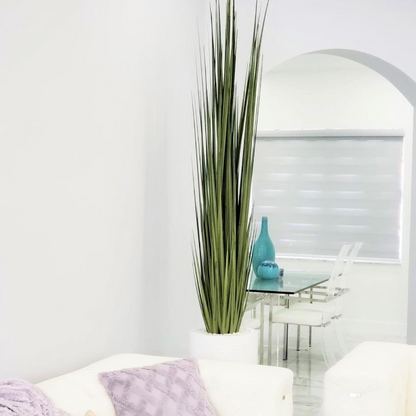 grande dax jarrón con Artificial junco hierba