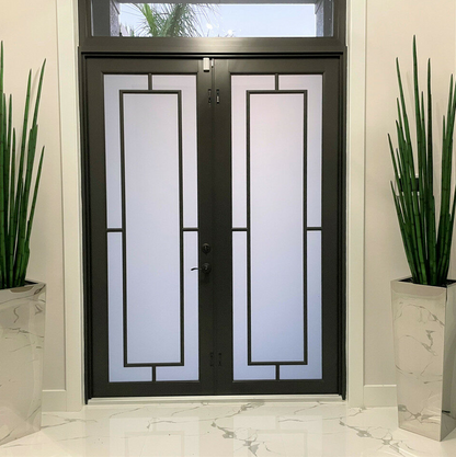 inoxidable acero cubo-con-forma-de jarrón con serpiente hierba.