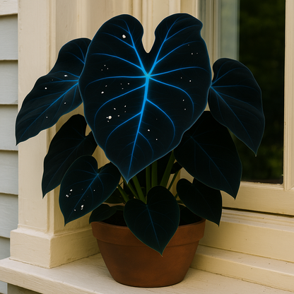 alocasia azul terciopelo