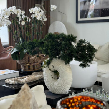 grande eternidad jarrón con colgante bonsái árbol y madera-a-la-deriva