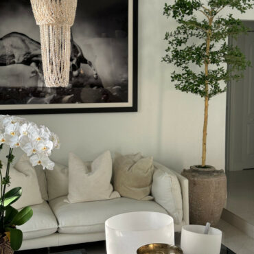 Parthenon jardinera con 7′ Shady dama árbol